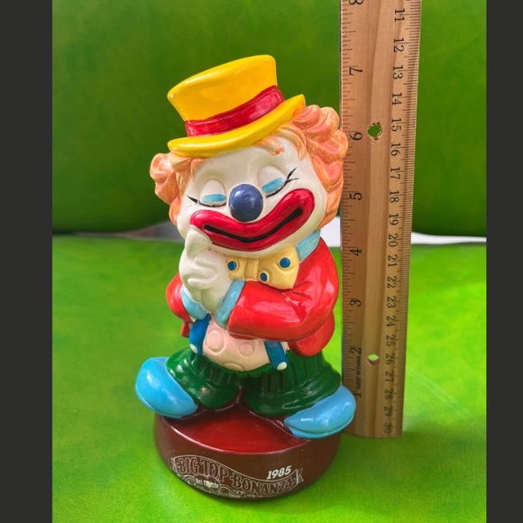 Vintage 1985 Del Monte Clown Coin Bank Big Top Bonanza 7" Never Used - Picture 2 of 11